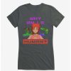 Tees * | Best Deal Eden Why Am I Am A Human Logo Girls T-Shirt Charcoal