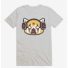 Guys * | Best Deal Aggretsuko Metal Raging Headphones T-Shirt