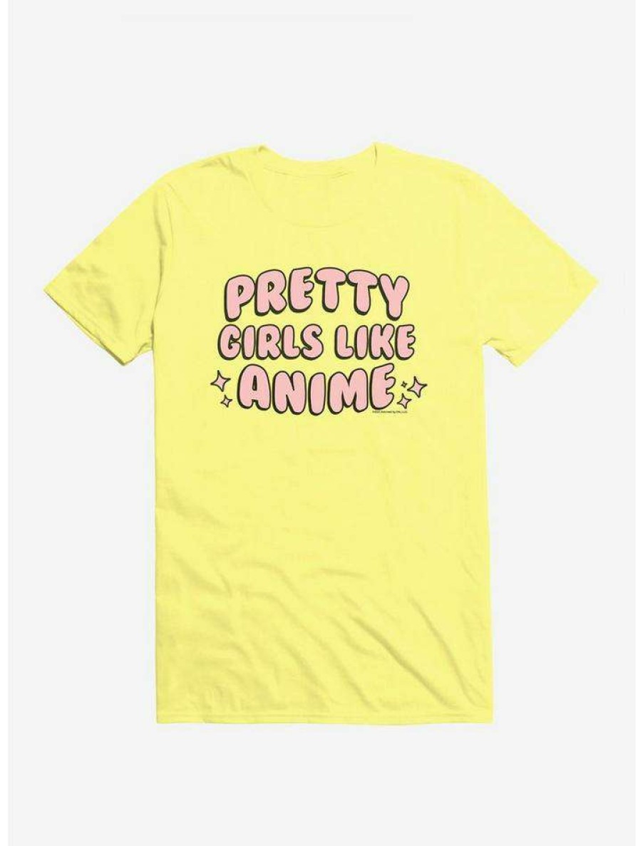 Guys * | Best Pirce Adorned By Chi Pretty Girls Like Anime T-Shirt Spring Yellow