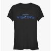 Tees * | Promo Star Wars: Visions Large Logo Girls T-Shirt Black