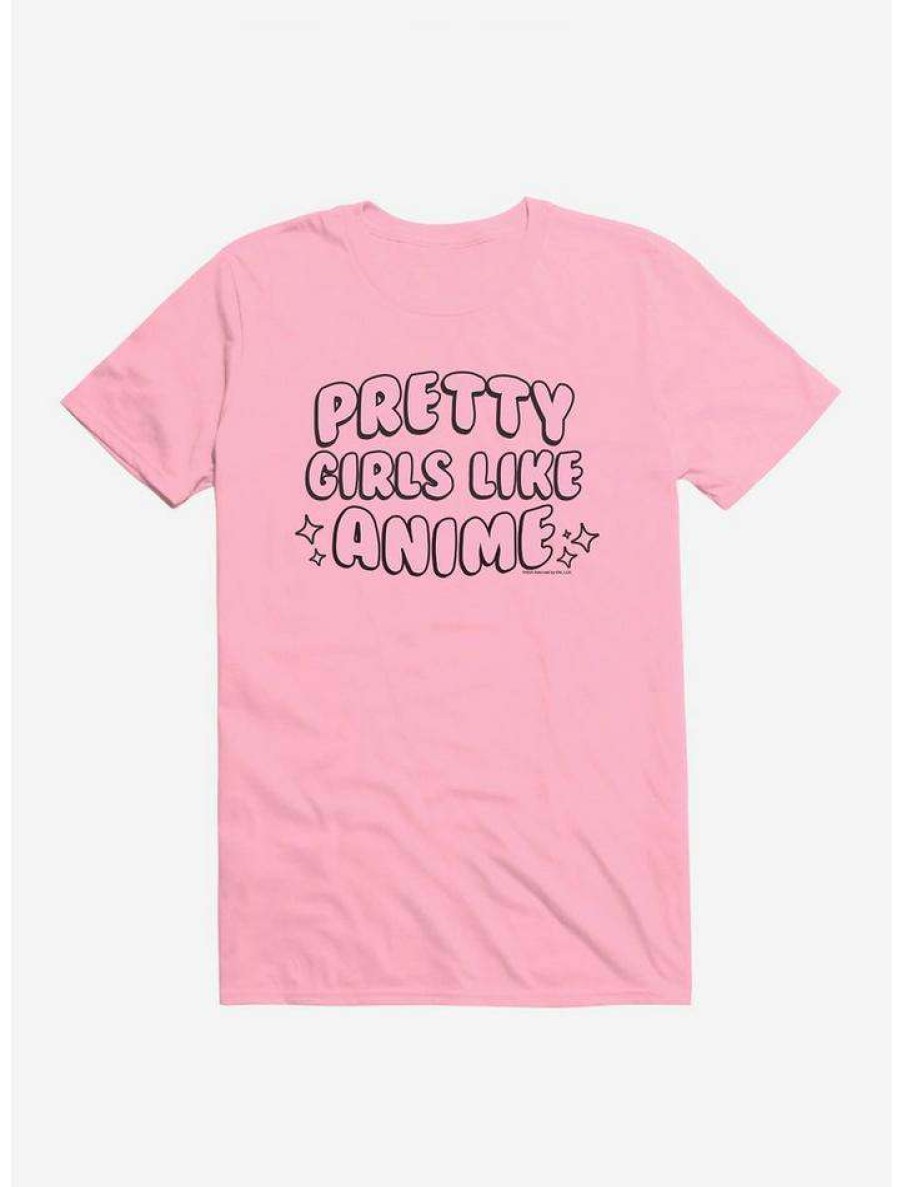 Guys * | Best Deal Adorned By Chi Pretty Girls Like Anime T-Shirt Charity Pink