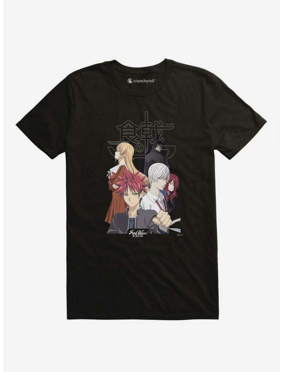 Guys * | Best Deal Food Wars! Group T-Shirt Black