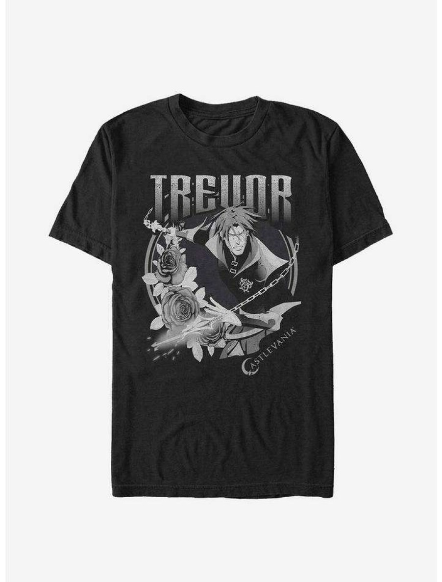 Guys * | Best Pirce Castlevania Trevor Badge T-Shirt Black