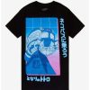 Tees * | Deals Studio Ghibli My Neighbor Totoro Neon Pop Grid Boyfriend Fit Girls T-Shirt Multi