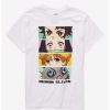 Tees * | Promo Demon Slayer: Kimetsu No Yaiba Stacked Eyes Boyfriend Fit Girls T-Shirt Multi