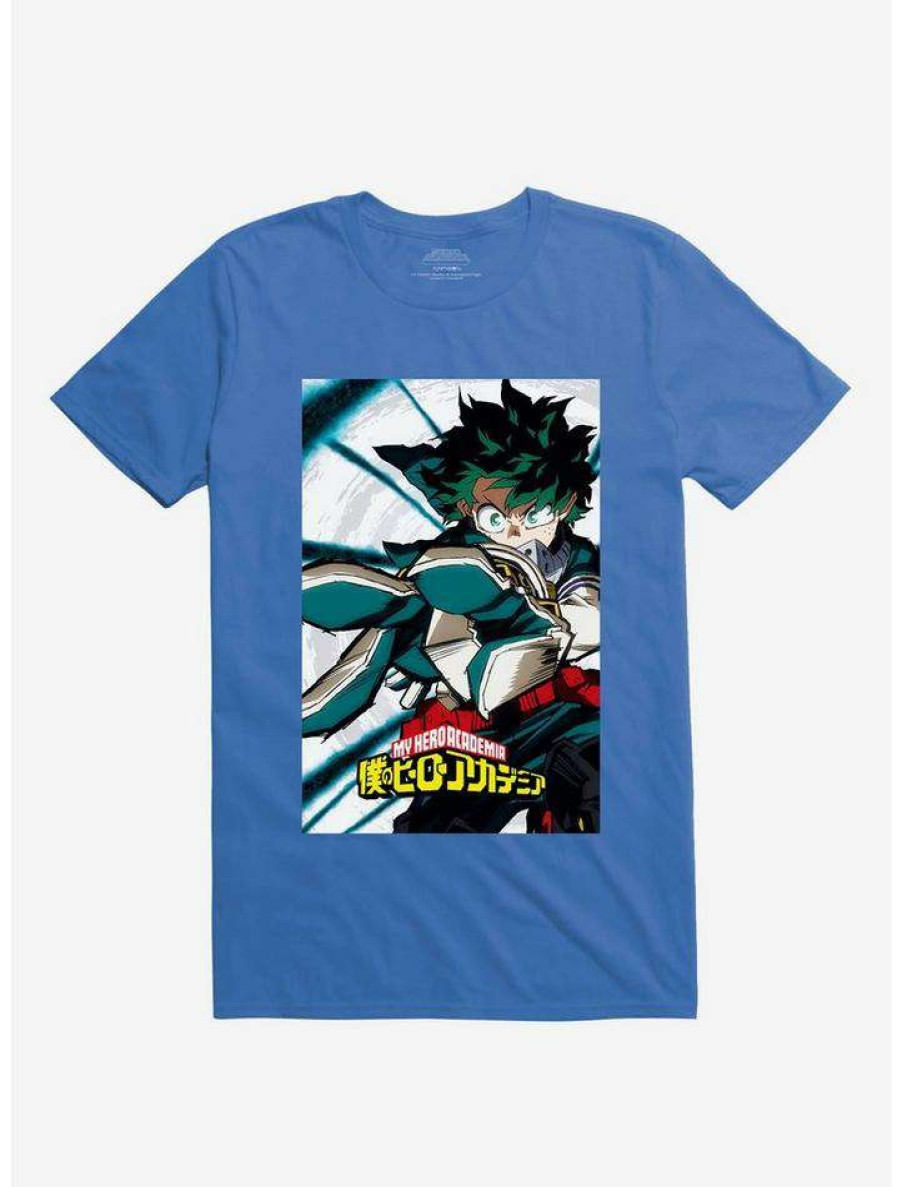 Guys * | Flash Sale My Hero Academia Delaware Smash Royal T-Shirt Royal Blue