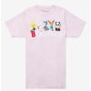 Guys * | Outlet Beastars Group Chibi Pastel Pink T-Shirt Multi