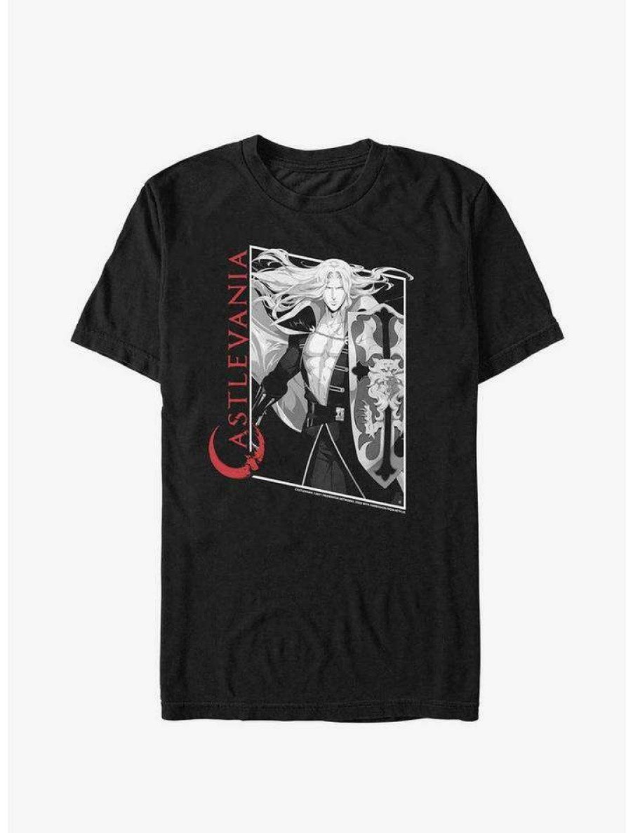 Guys * | Best Pirce Castlevania Alucard Shield T-Shirt Black