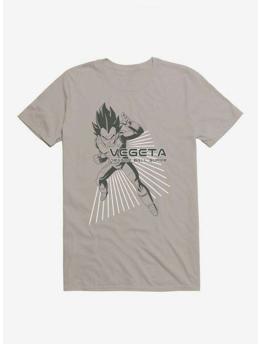 Guys * | Cheapest Dragon Ball Super Vegeta Extra Soft T-Shirt Storm Grey