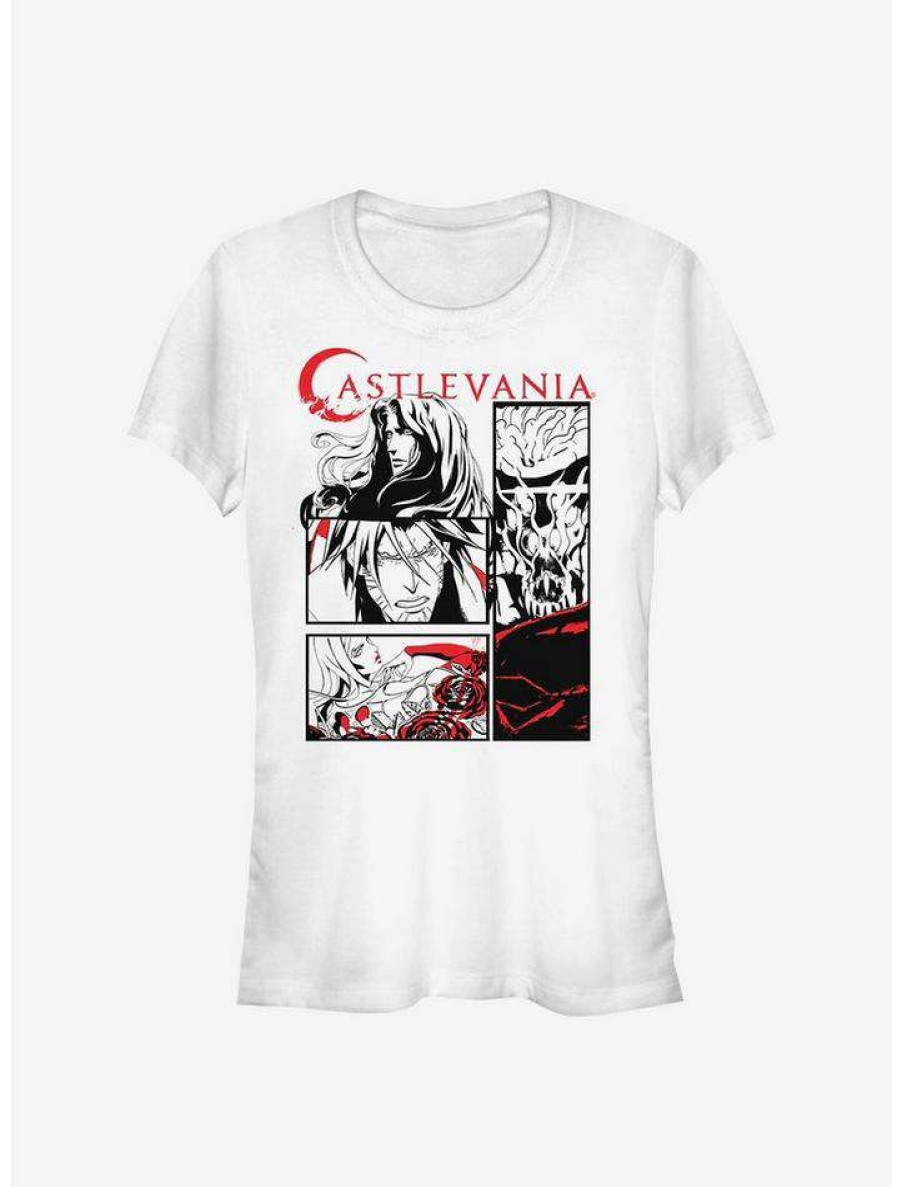 Tees * | New Castlevania Comic Style Girls T-Shirt White