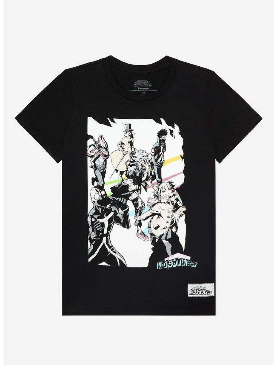 Girls * | Promo My Hero Academia Villains Tonal Boyfriend Fit Girls T-Shirt Multi