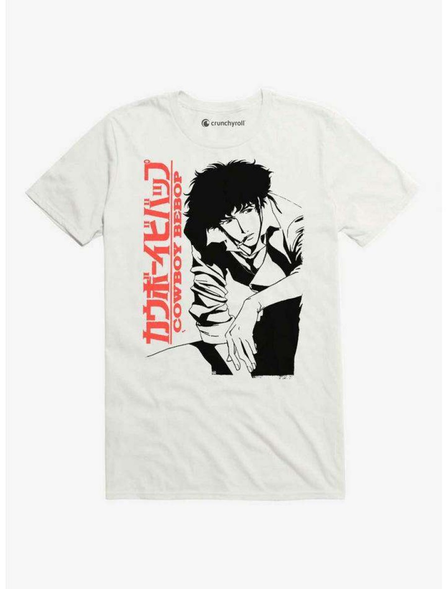 Guys * | Budget Cowboy Bebop Spike T-Shirt White