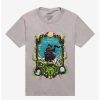 Tees * | Cheapest Studio Ghibli Howl'S Moving Castle Art Frame Boyfriend Fit Girls T-Shirt Multi