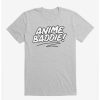 Guys * | Wholesale Adorned By Chi Anime Baddie T-Shirt Heather Grey