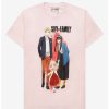 Guys * | Cheap Spy X Family Forger Family Pink T-Shirt Multi