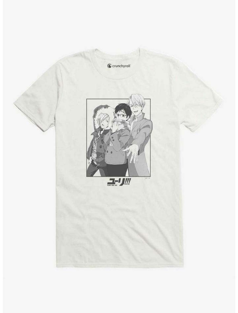 Guys * | Buy Yuri On Ice Characters T-Shirt White