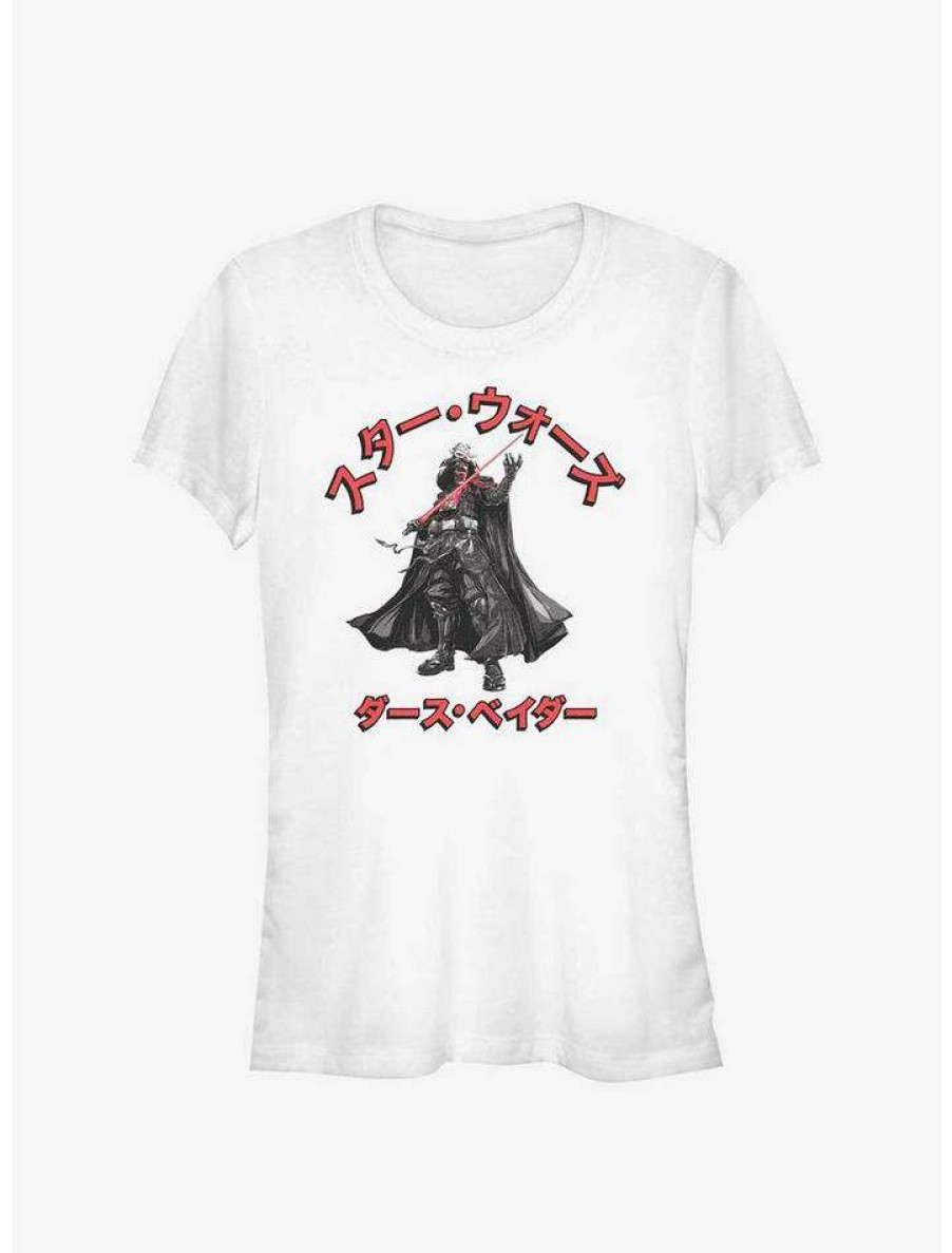 Tees * | Cheapest Star Wars: Visions Darth Vader Girls T-Shirt White