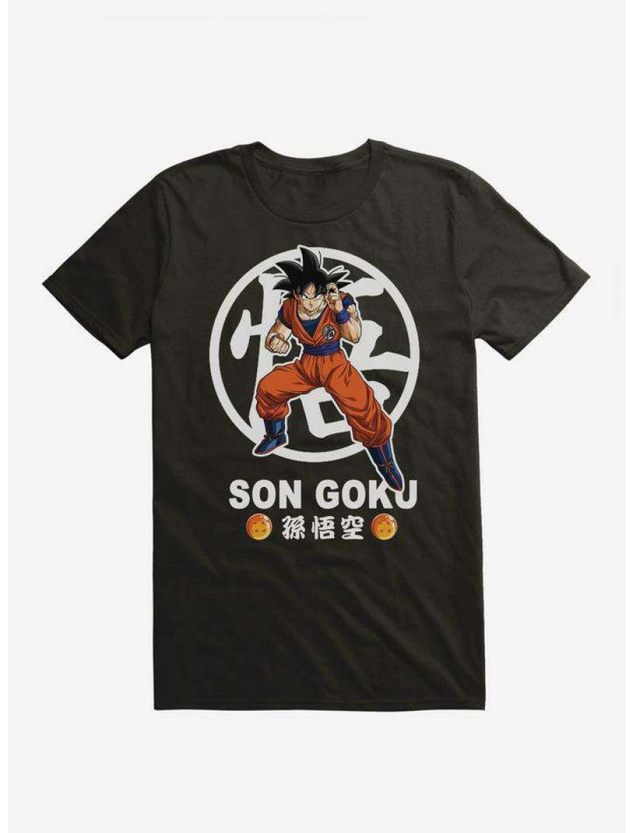 Guys * | Best Pirce Dragon Ball Super Son Goku Fight Stance Extra Soft T-Shirt Black