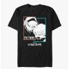 Guys * | Outlet Star Wars: Visions The Twins Face Panel T-Shirt Black