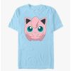 Guys * | Discount Pokemon Jigglypuff Face T-Shirt Lt Blue