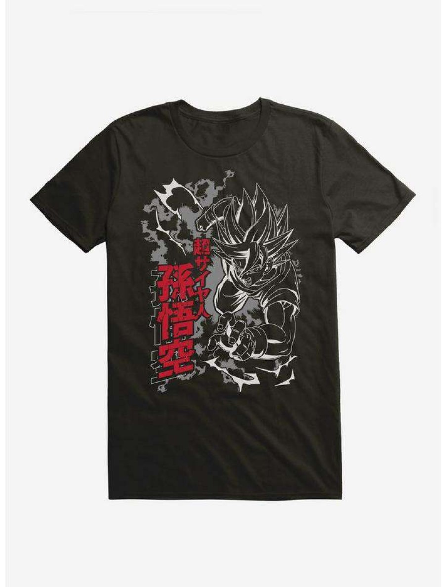 Guys * | Brand New Dragon Ball Z Flying Attack T-Shirt Black