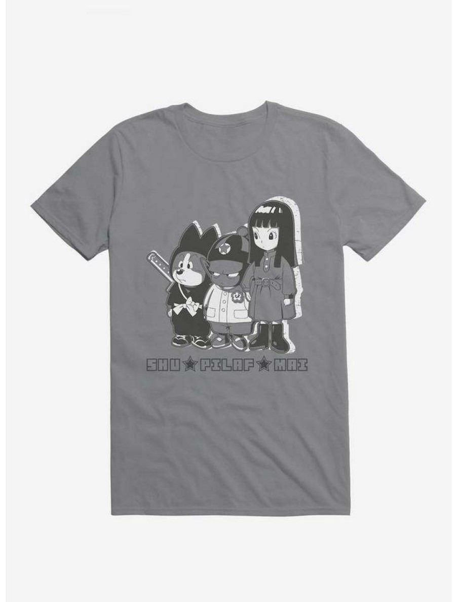 Guys * | Cheapest Dragon Ball Super Shu, Pilaf And Mai T-Shirt Storm Grey