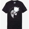 Guys * | Coupon Naruto Shippuden Tobi & Kakashi Split T-Shirt Black