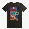 Guys * | Top 10 Dragon Ball Super Goku, Vegeta And Jiren Extra Soft T-Shirt Black