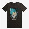 Guys * | Best Reviews Of Dragon Ball Super Vegeta Chibi Extra Soft T-Shirt Black