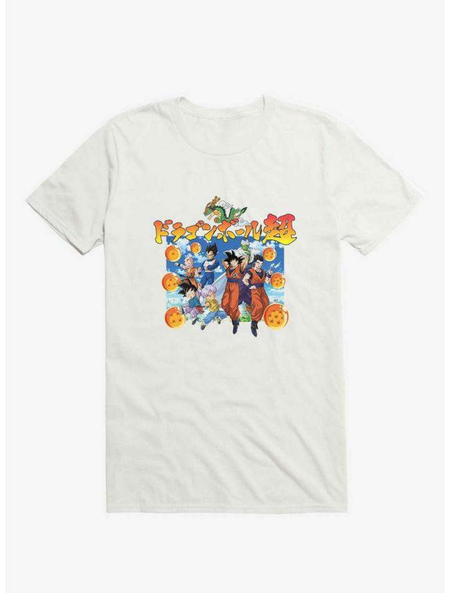 Guys * | Brand New Dragon Ball Super Group T-Shirt White