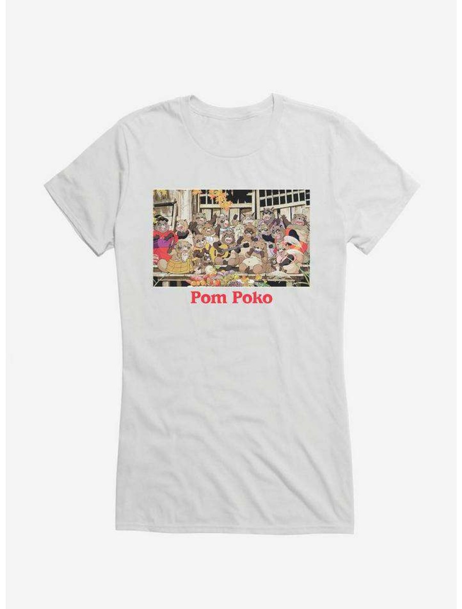 Tees * | Top 10 Studio Ghibli Pom Poko Girls T-Shirt